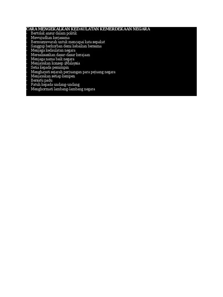 Kepentingan Mengekalkan Kedaulatan Negara - 10 Pdf