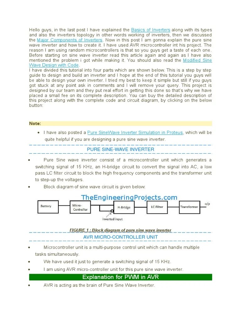 Basics Of Inverters | PDF | Power Inverter | Amplifier