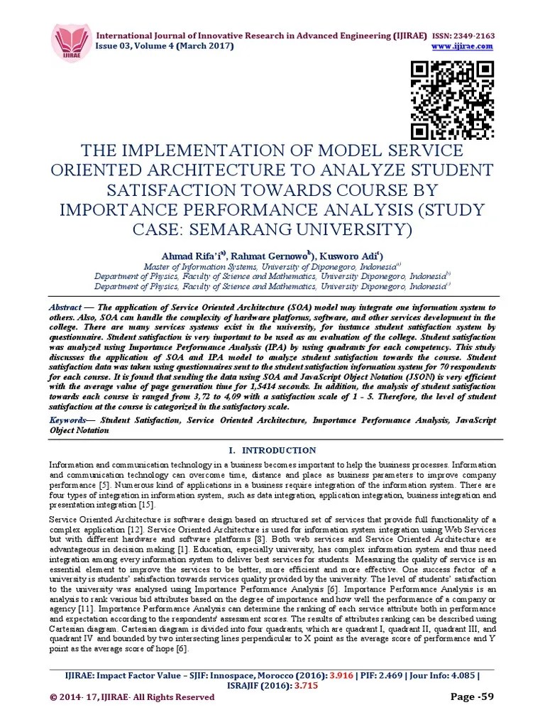 The Implementation Of Model Service Oriented Architecture To Analyze ...