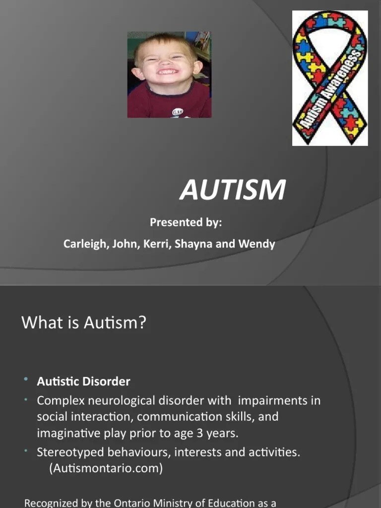 Autism Presentation | PDF | Autism Spectrum | Autism
