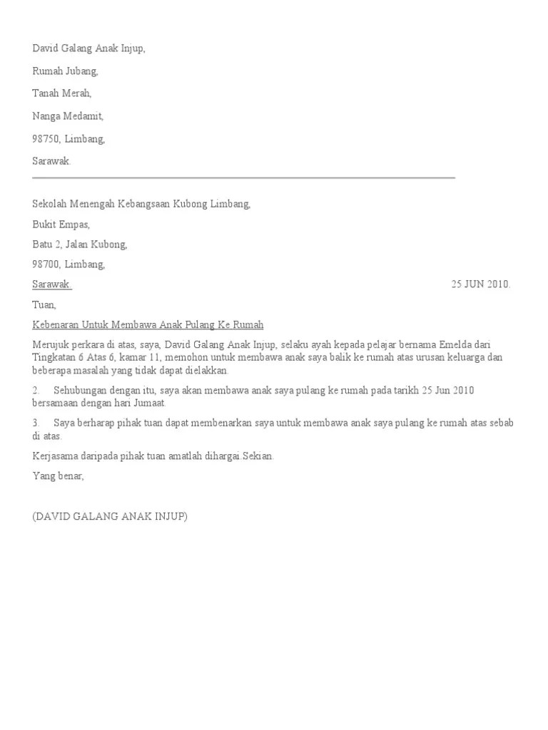 20 januari 2021 oleh delvatinson. Contoh Surat Permohonan Kebenaran Bekerja