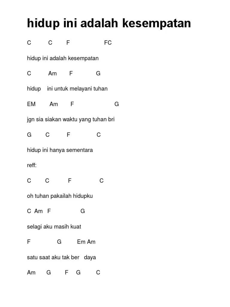 Hidup Ini Adalah | PDF