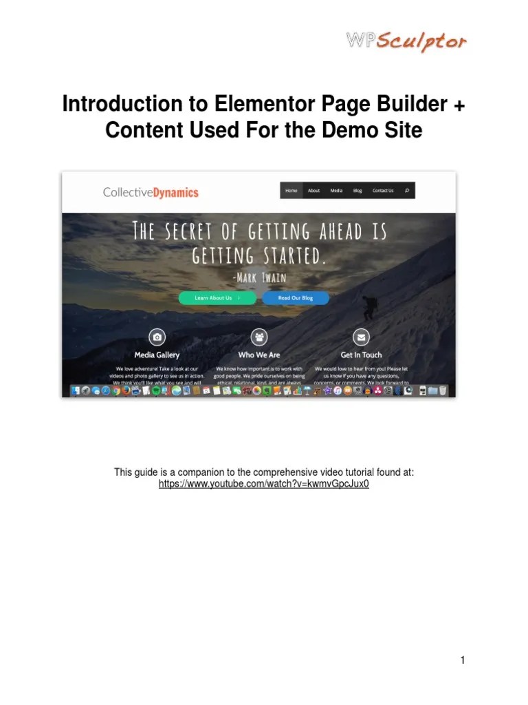 Elementor PDF Guide | PDF | Page Layout | Word Press