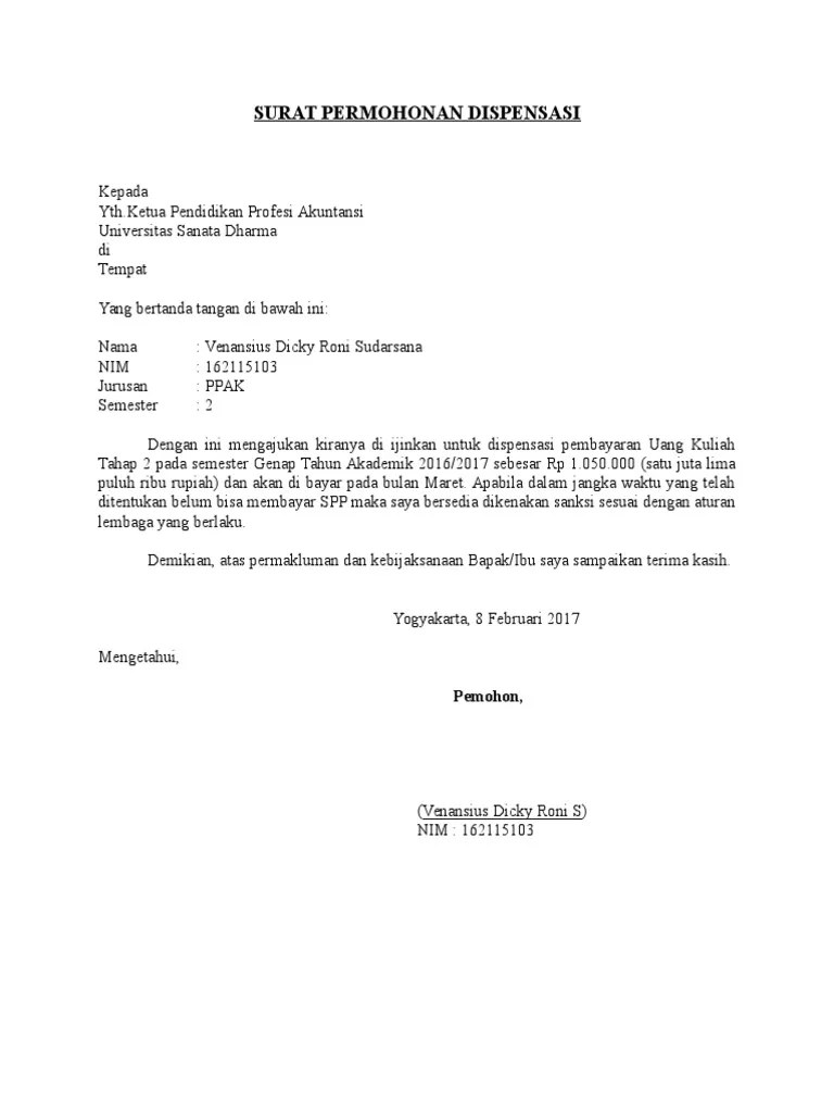 Bpjs ketenagakerjaan terbaik di indonesia! 6 Contoh Surat Permohonan Dispensasi Yang Resmi Baik Dan ...