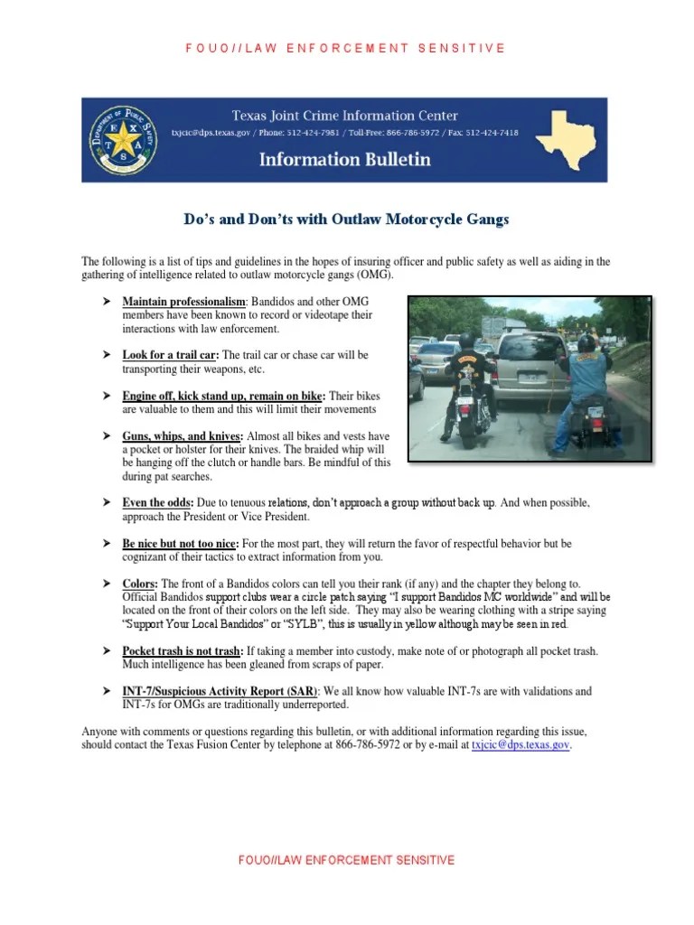 Outlaw Motorcycle Gangs Course Materials PDF | PDF | Outlaw Motorcycle Clubs | Misconduct