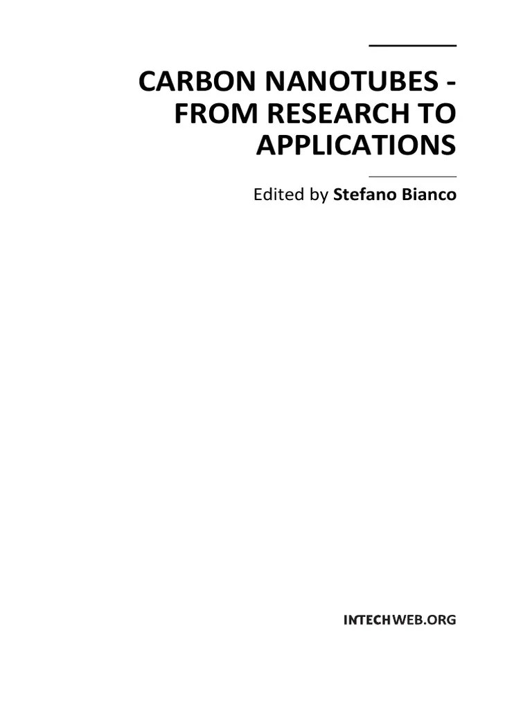 Carbon Nanotubes - From Research To Applications | PDF | Carbon ...