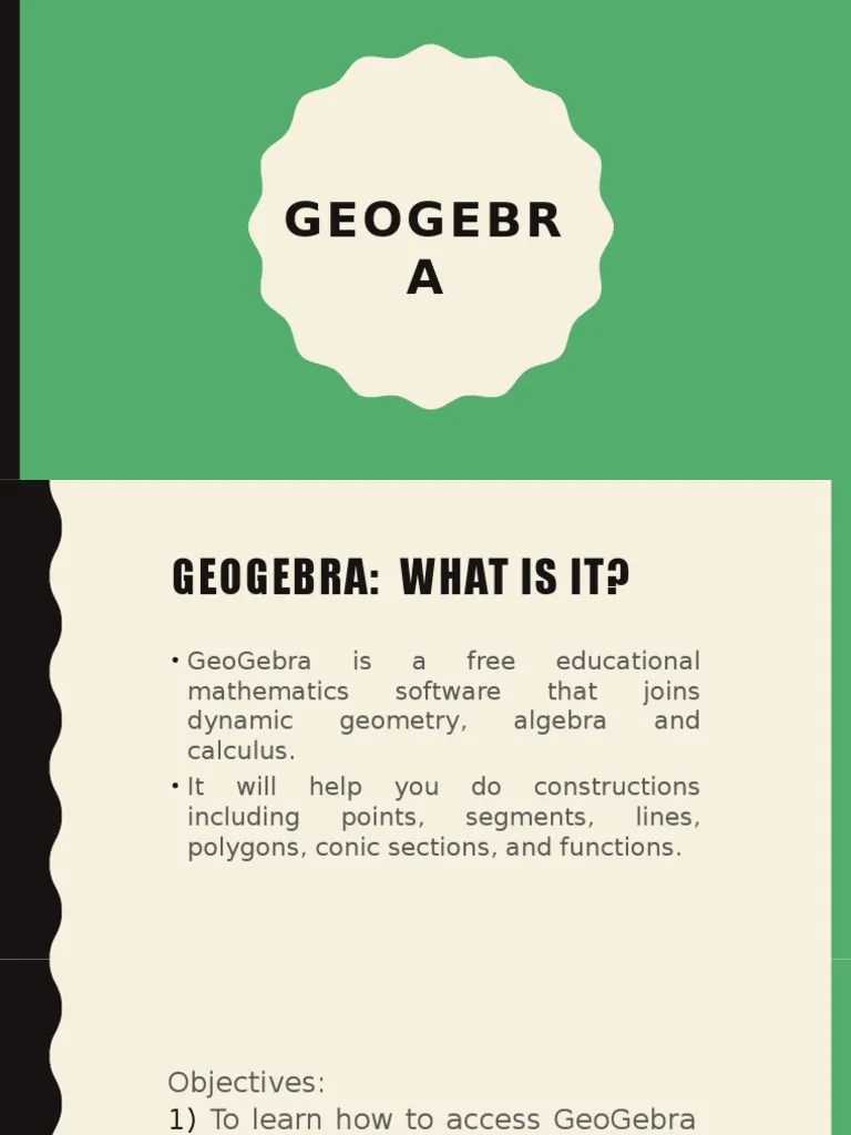 Introduction Geogebra | PDF