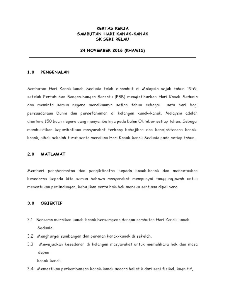 Gambar pertandinan mewarna hari kanak kanak. Kertas Kerja Hari Kanak-kanak 2016