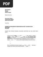 Individu kehilangan pekerjaan, terpaksa berhenti kerja, diberi cuti tanpa gaji. Contoh Surat Penamatan Perkhidmatan Staf Dalam Tempoh Percubaan Pdf