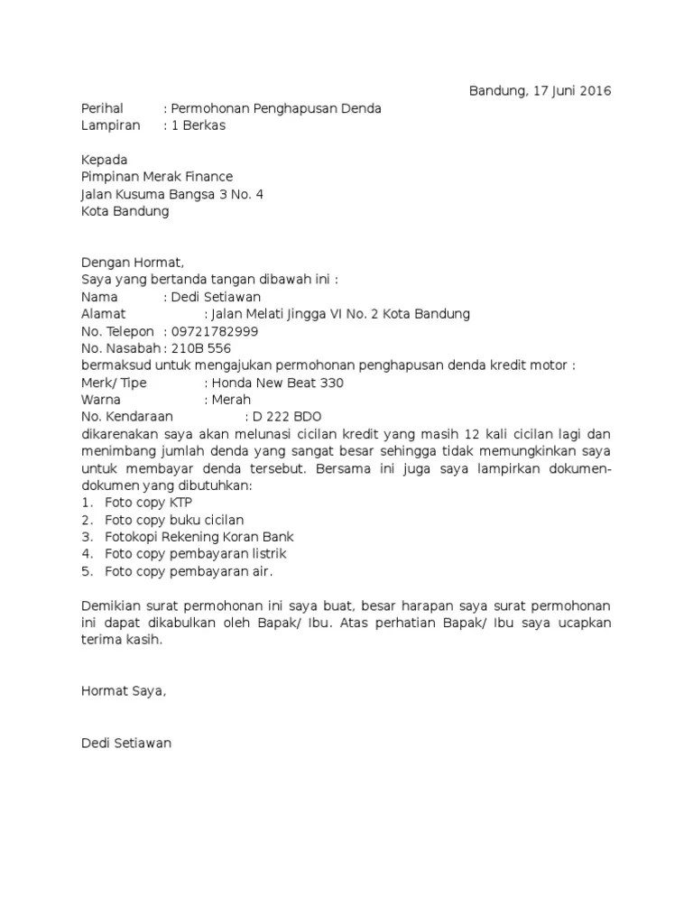 Maybe you would like to learn more about one of these? Contoh Surat Permohonan Keringanan Kartu Kredit Bank ...