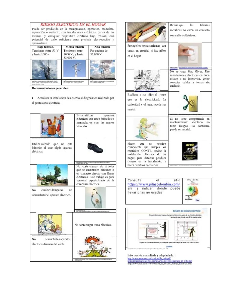 Riesgo Electrico En Hogar | PDF | Descarga Eléctrica | Electricidad