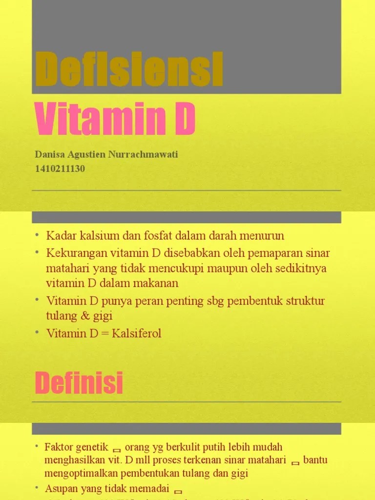 Defisiensi Vitamin D | PDF