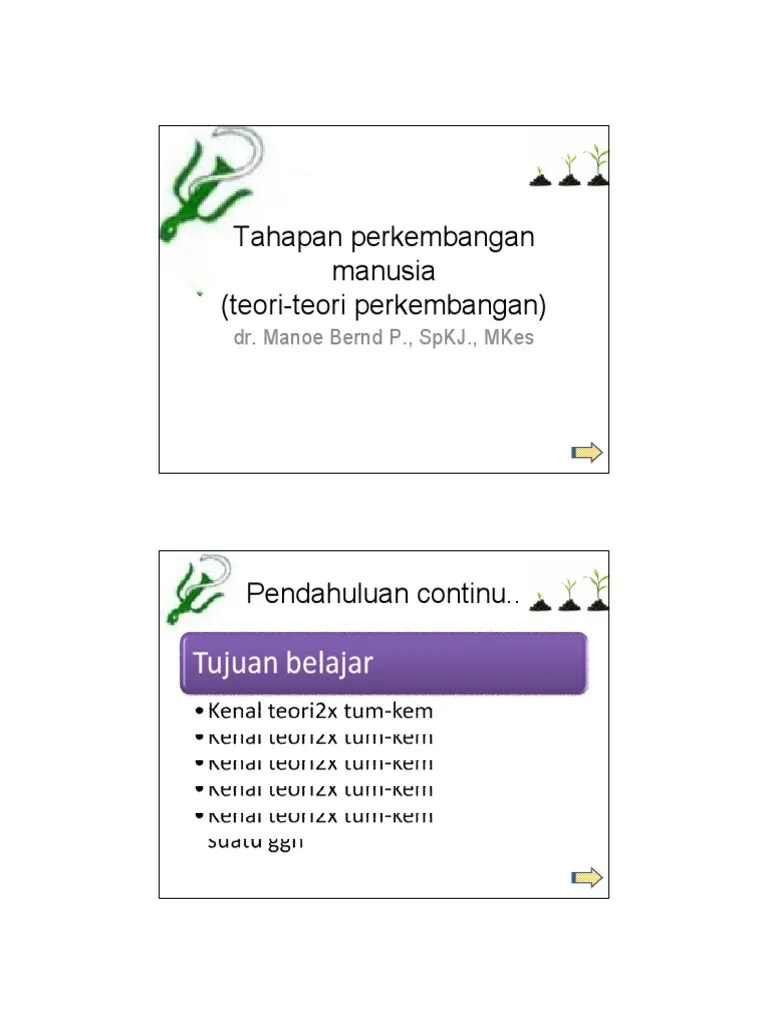 Tahapan perkembangan