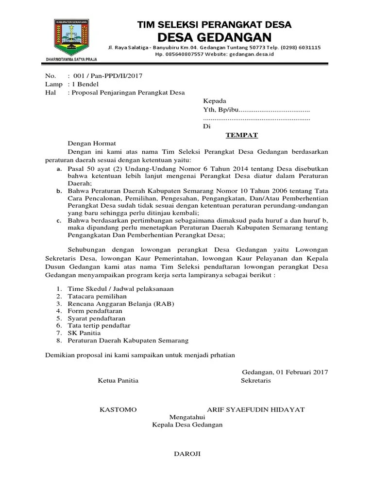 Soal tes perangkat desa dan kunci jawaban doc, download soal tes perangkat desa dan kunci jawaban 2019 pdf, download soal tes perangkat. Proposal Panitia Penjaringan Perangkat Desa