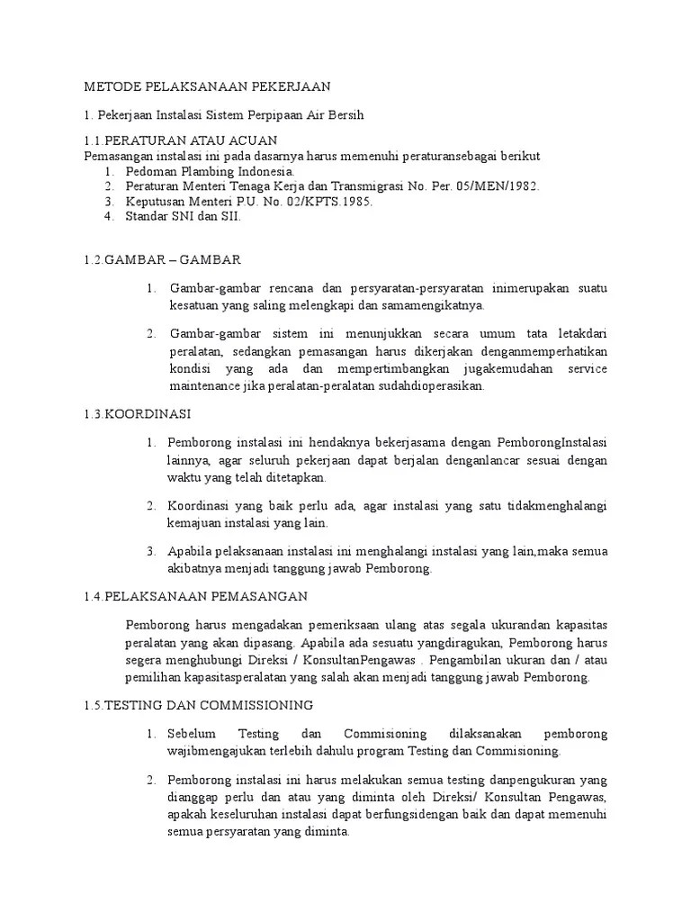 Metode Pengawasan Air Bersih