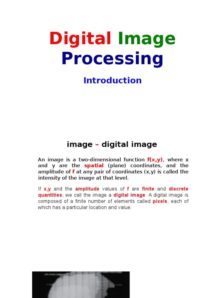 Digital Image Processing Basics | PDF | Gamma Ray | Electromagnetic ...