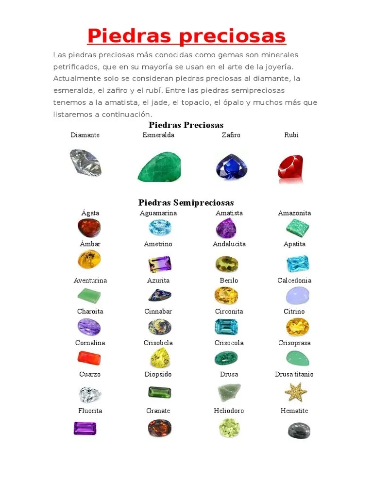Piedras Preciosas | PDF
