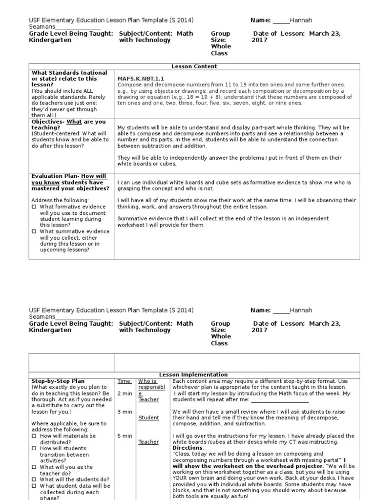 Tech Lesson Plan | PDF | Lesson Plan | Primary Education