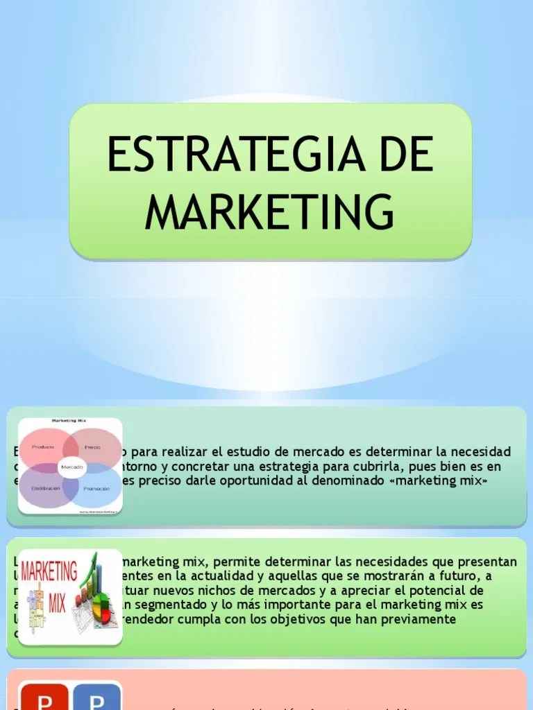 Estrategias De Marketing | PDF | Producto (Negocio) | Marketing