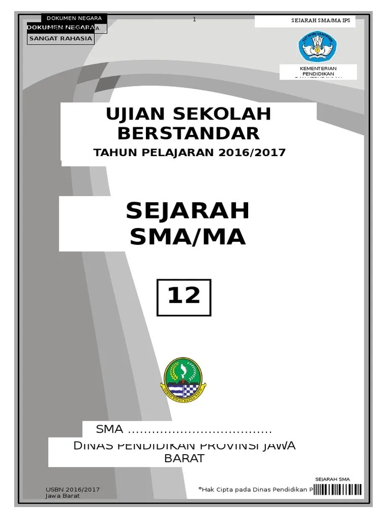 Usbn pai & bp sma/smk 2016/2017 1. Download Kunci Jawaban Usbn Sejarah 2018 Pics Wallpaper