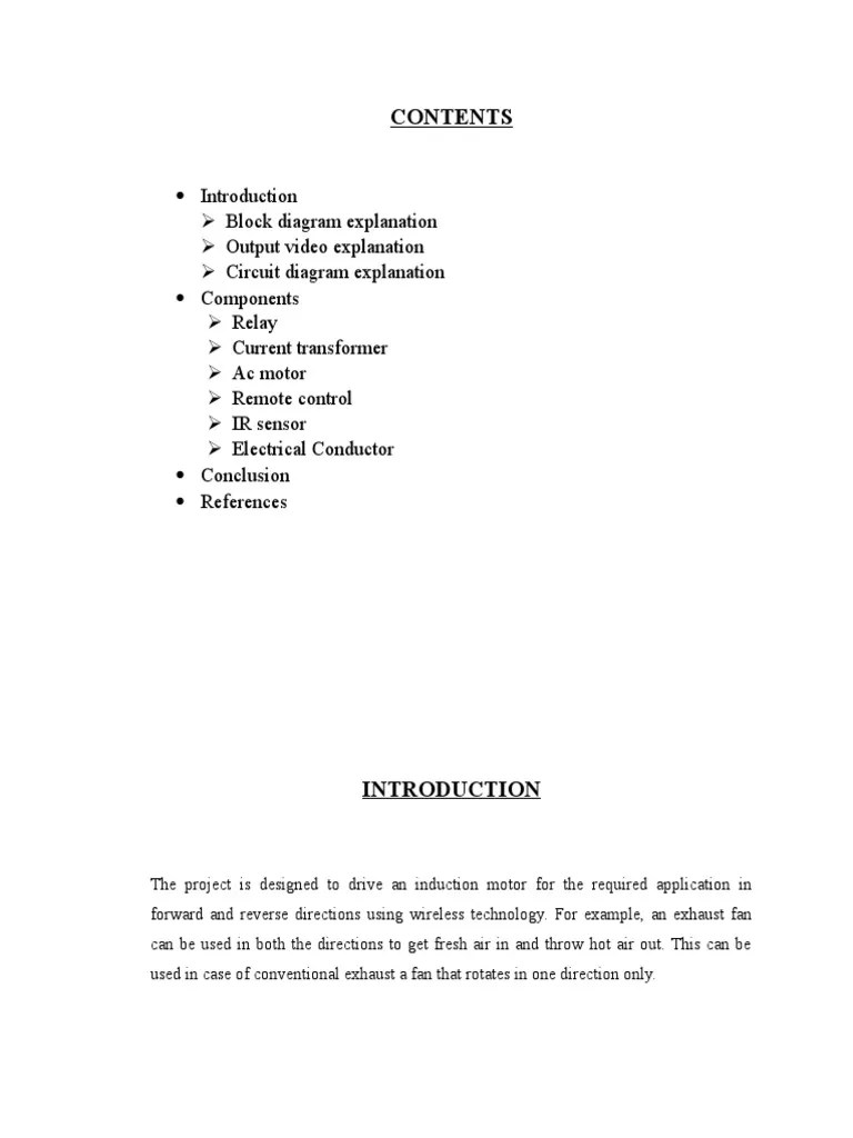 Remote Control Of Air Ac Motor Relay Transformer