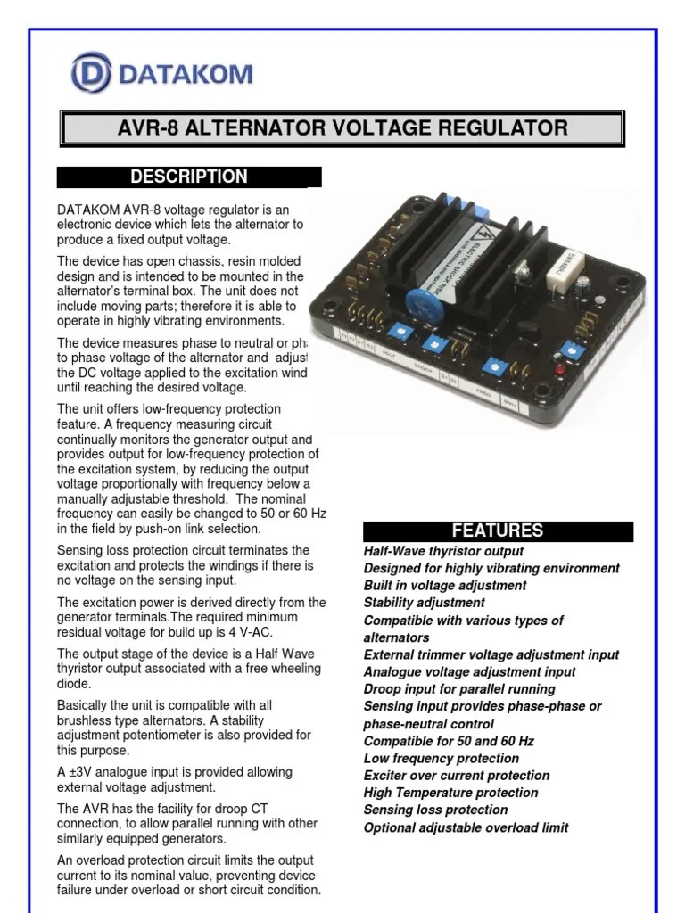 Alternator Voltage Regulator Pdf Computers