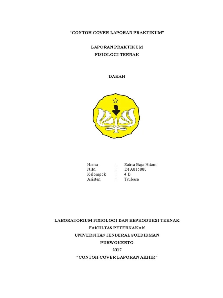 Reaksi kimia dalam larutan air. Contoh Cover Laporan Praktikum Pdf