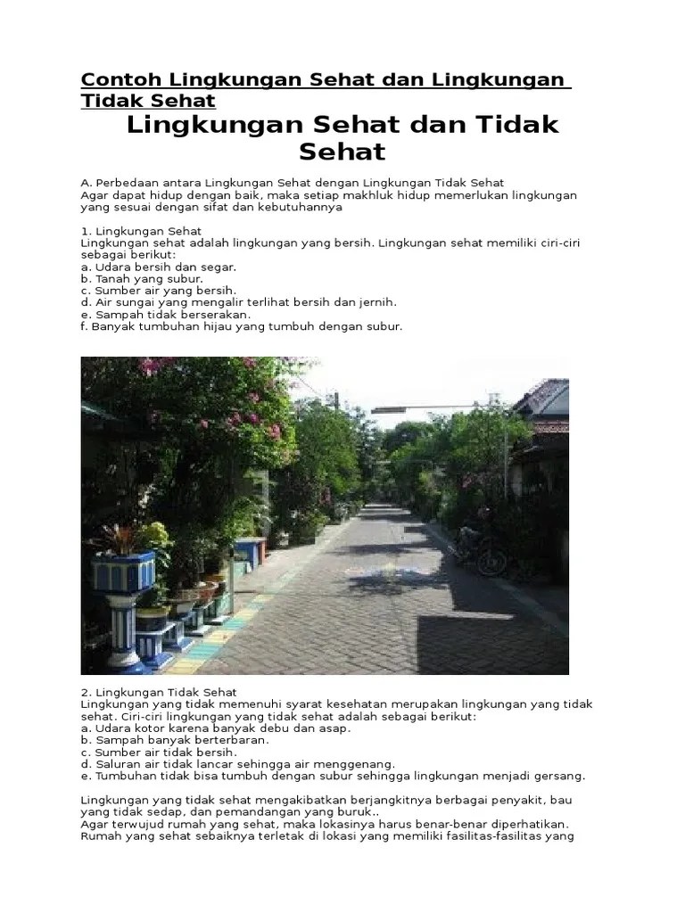 99 contoh poster lingkungan dan . Contoh Lingkungan Sehat Dan Lingkungan Tidak Sehat Pdf