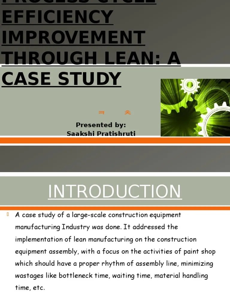 Lean Case Study | PDF | Lean Manufacturing | Industries