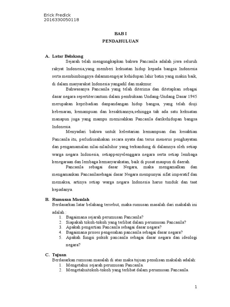 Latar Belakang Lahir Nya Pancasila | PDF