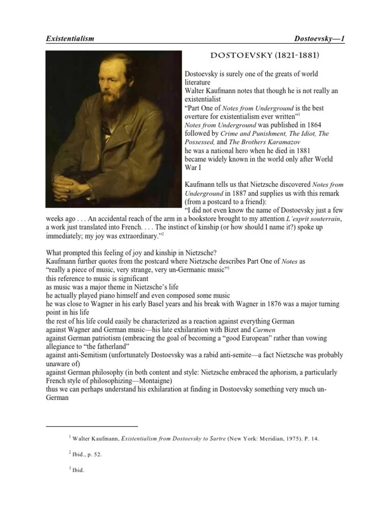 Dostoevsky | PDF | Existentialism | The Brothers Karamazov