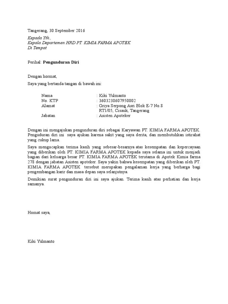 Bagi kamu yang akan pindah sekolah karena orang tua pindah domisili, maka tidak. Contoh Surat Pengunduran Diri Karyawan