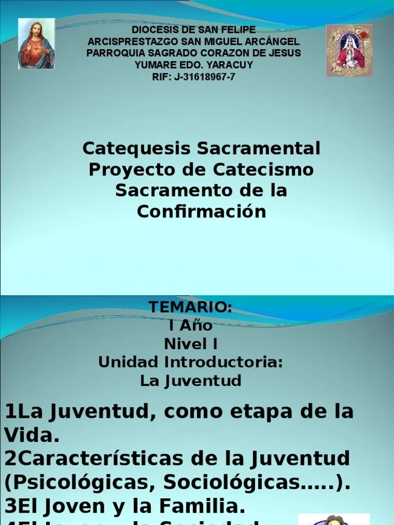 Catequesis De Confirmacon | PDF | Confirmación | Sacramentos