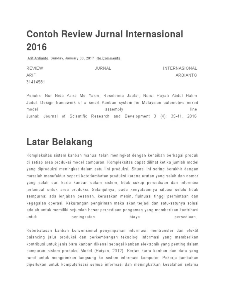 Rancang bangun viskometer rotasi sebagai pengukur kekentalan. Contoh Review Jurnal Internasional 2016