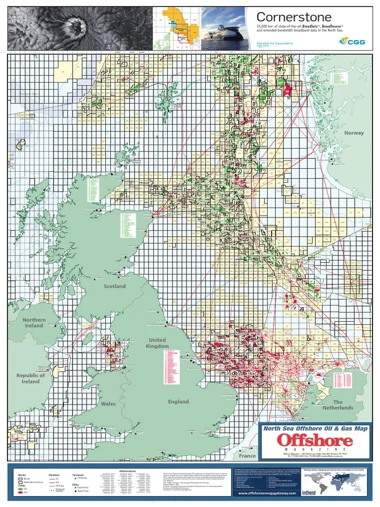 North Sea Oil And Gas Map Two Countries Two Contrasting 1