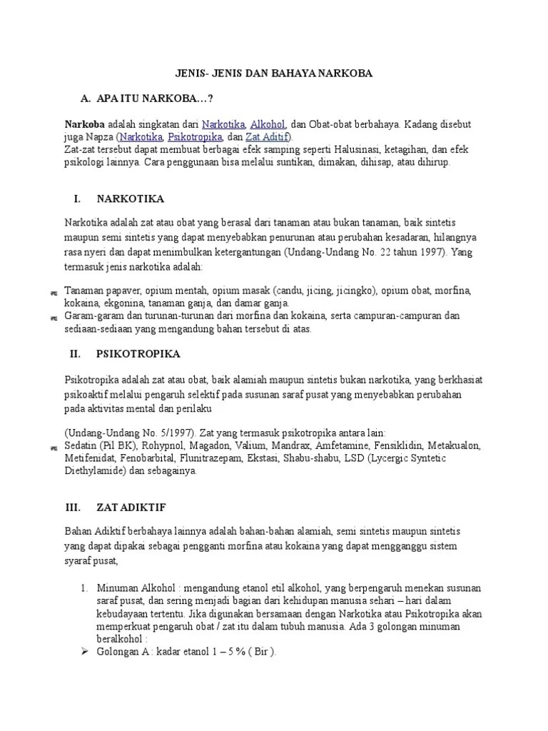 Materi Penyuluhan Narkoba | PDF