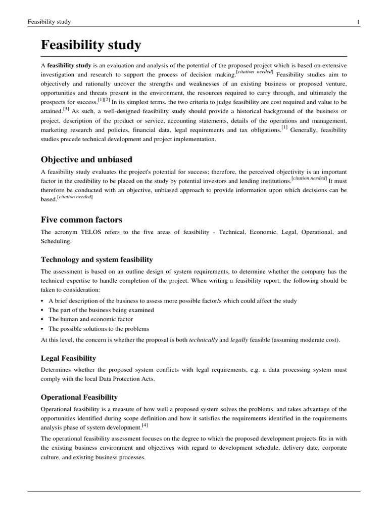 Feasibility Study | PDF | Feasibility Study | Evaluation Methods