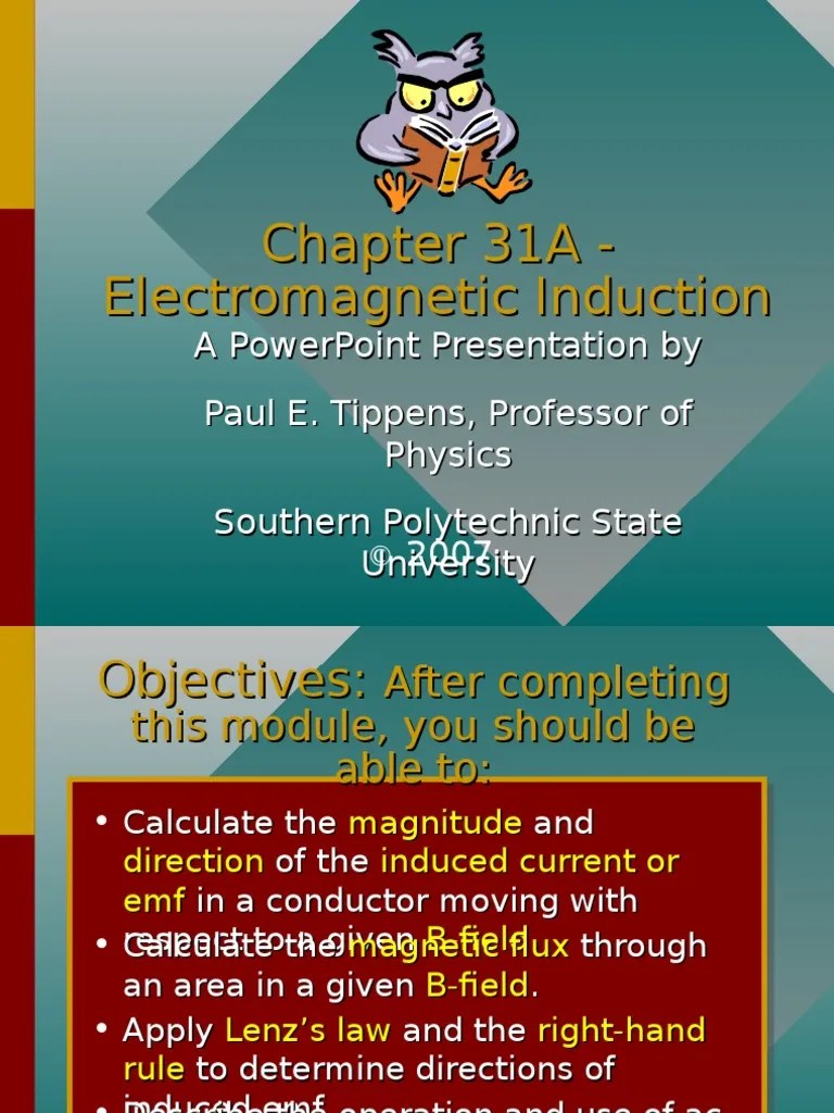 Chapter31a Ppt Electromagnetic Induction Magnetic Field