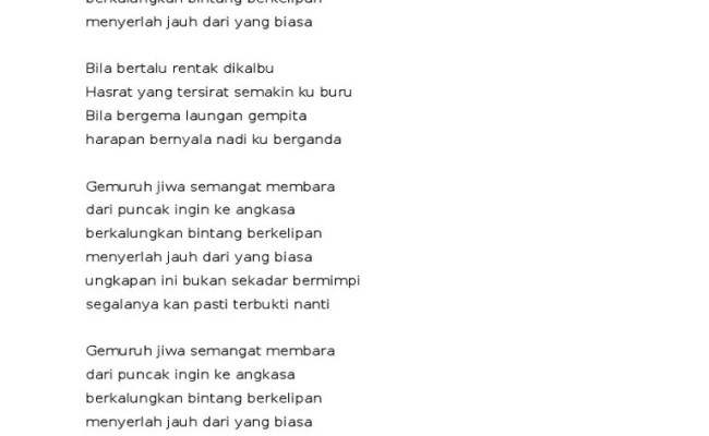 Lirik Lagu Gemuruh Jiwa - Lagu Katon Bagaskara Dan Lirik Terpopuler For Android Apk Download