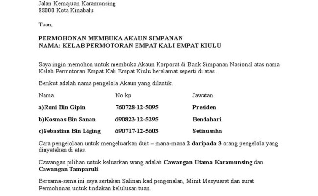 Contoh Surat Pengesahan Kerja Untuk Buka Akaun Bank - 3 Contoh Cover Letter Dalam Bahasa Melayu Untuk Fresh Graduate Career Resources