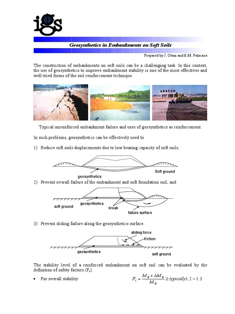Geosynthetics In Embankments On Soft Soils PDF | Download Free PDF ...