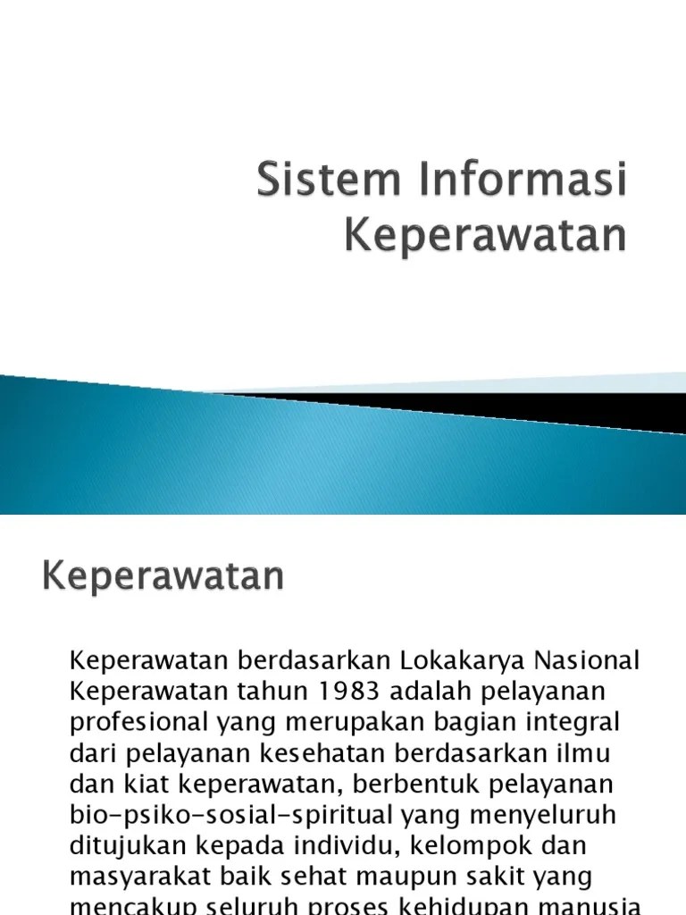 9 Sistem Informasi Keperawatan | PDF