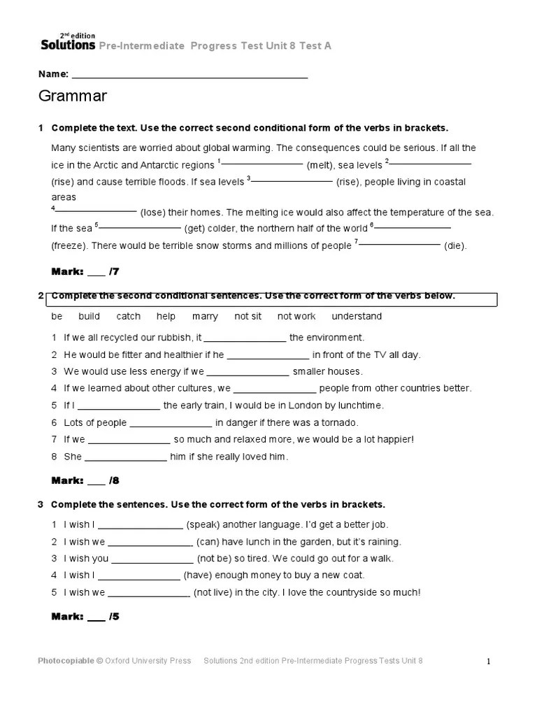 03b7359 Solutions Upper Intermediate Progress Test Unit 7
