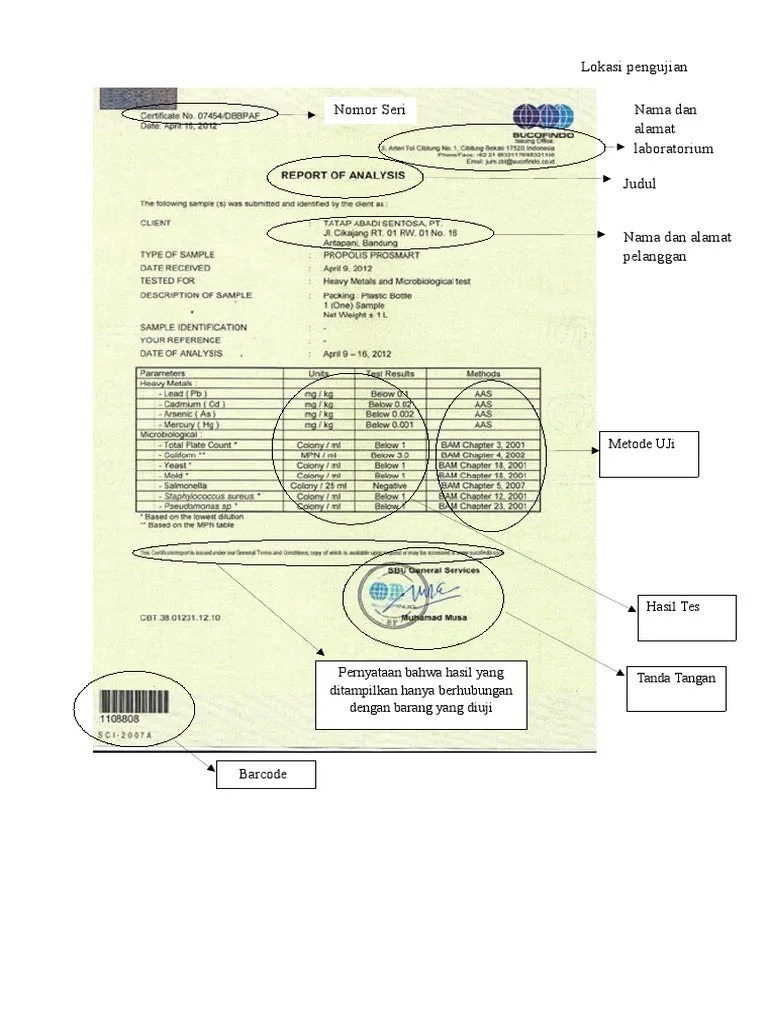 Informasi mengenai kegiatan dan kinerja badan publik . Contoh Laporan Hasil Uji Pdf