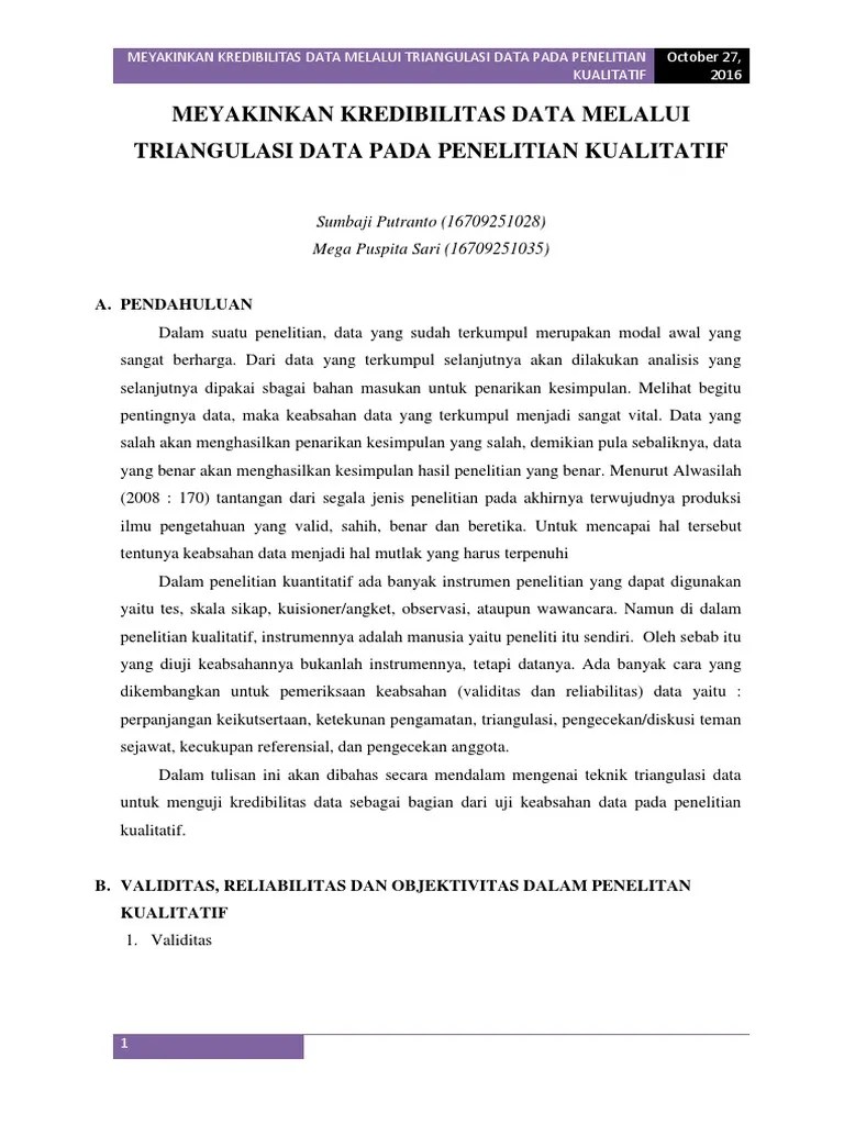 Triangulasi PDF | PDF