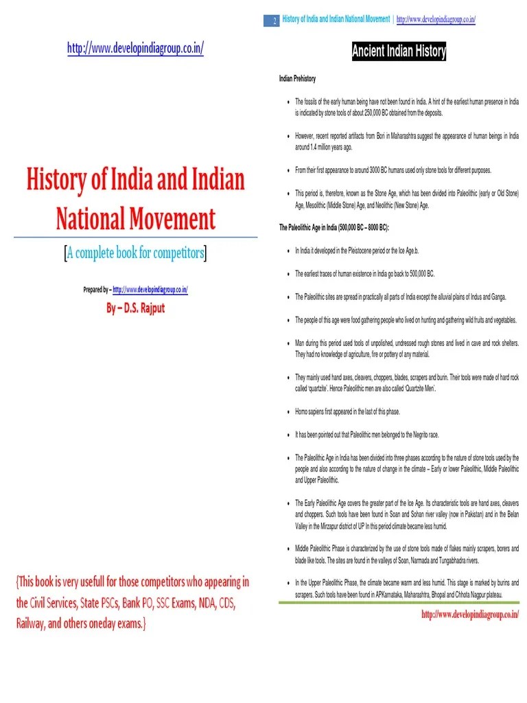 History Of India And Indian National Movement PDF | PDF | Buddhist ...