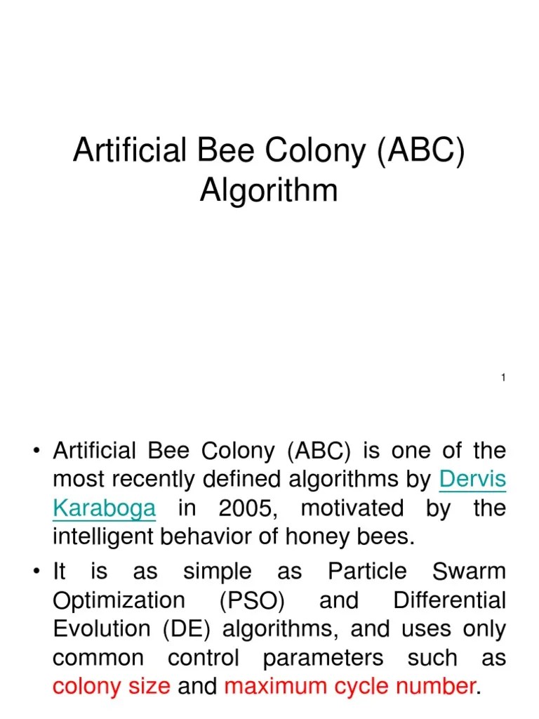 Artificial Bee Colony (ABC) Algorithm | Computer Programming ...
