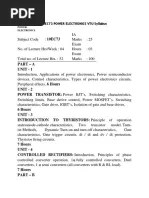 10ec73 Power Electronics Vtu Syllabus Power Electronics
