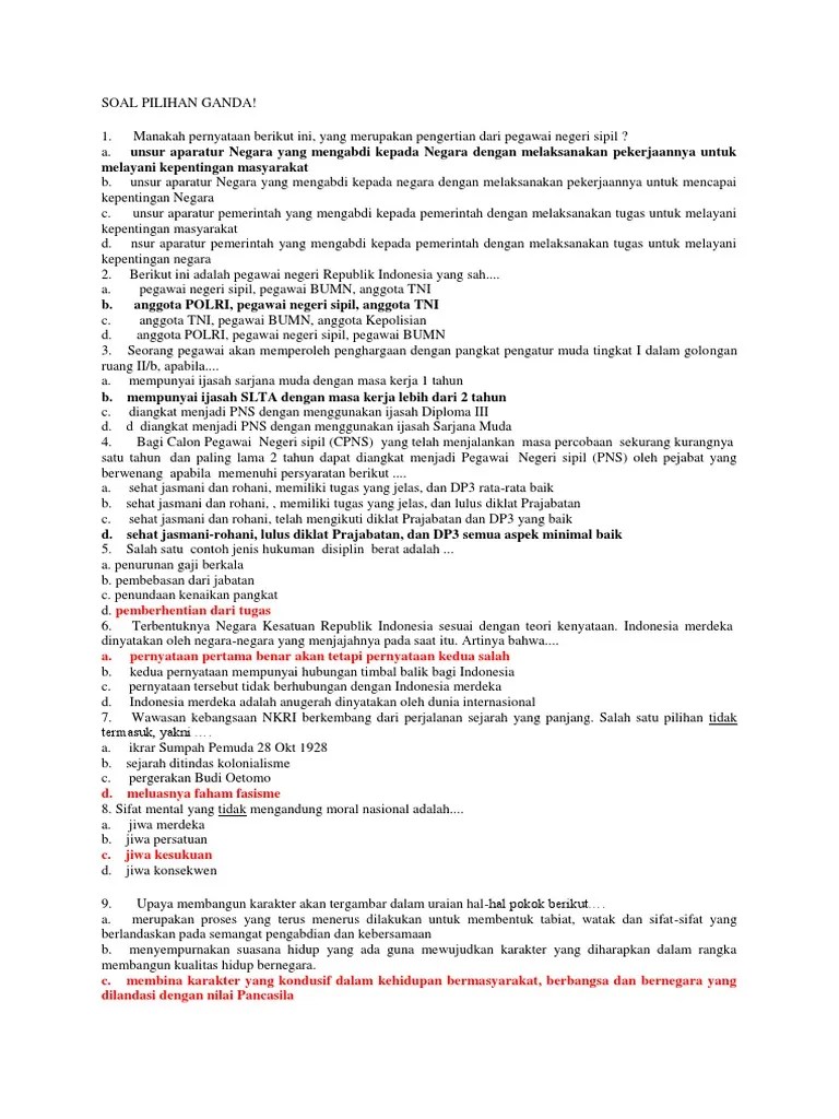 Setelah mempelajari tulisan berikut ini lanjutkan dengan mengerjakan soal pilihan ganda yang sudah lengkap dengan kunci jawabannya. Soal Pilihan Ganda Pdf