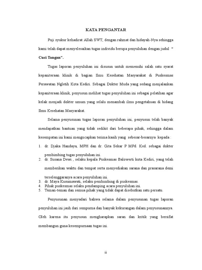 Kata Pengantar Penyuluhan | PDF